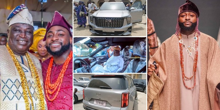 Davido gifts Timi of Ede luxury SUV on 70th birthday