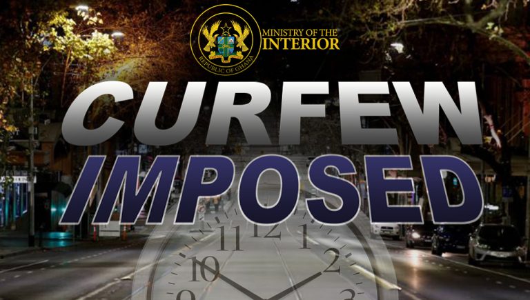 Interior Ministry renews curfew in Nkwanta township