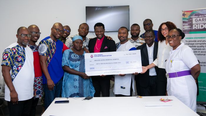 PRESEC ’96 donates GHS74,000 to Greater Accra Regional Hospital on Valentine’s Day