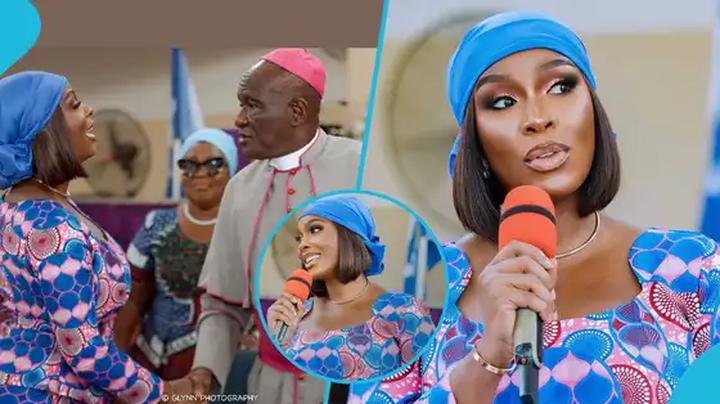 Gifty Dumelo Shines in Stylish African Print Dress at Methodist Church Event