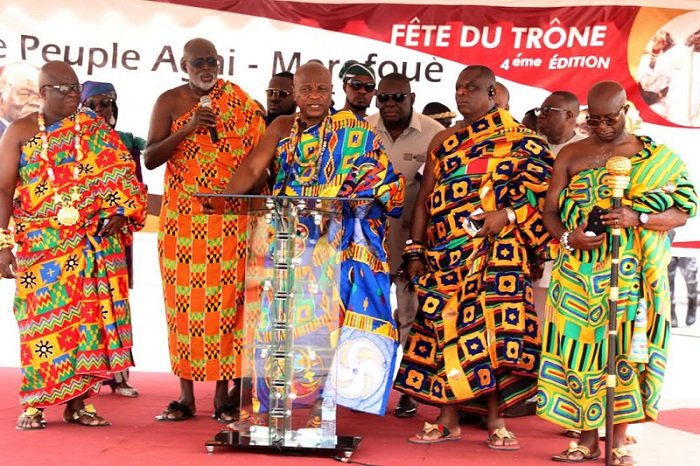 Togbe Afede XIV attends Fête de Thron festival in Côte d’Ivoire