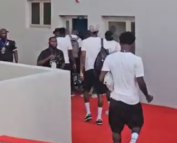 Watch how the Black Stars arrived at the Accra Sports Stadium ahead of their game against Chad