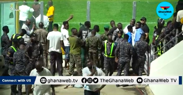 Watch how heavy security was deployed at the Accra Sports Stadium for Ghana’s game against Chad