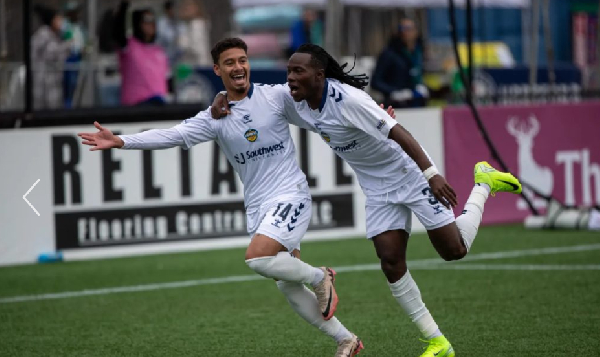 Ghanaian defender Wahab Akwei nets winning goal for El Paso in 2-1 win against Hartford Athletic