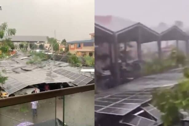 Downpour causes floods and destruction in parts of Accra, with structures collapsing in East Legon