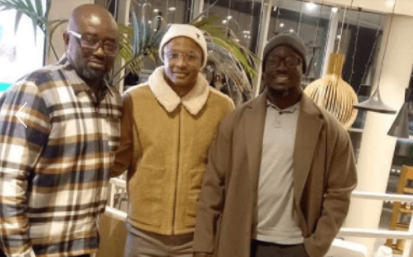 Kurt Okraku, Stephen Appiah visit Andre Ayew in France
