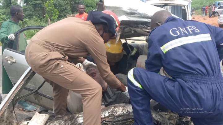 Five killed in gory accident on Accra-Kumasi Highway