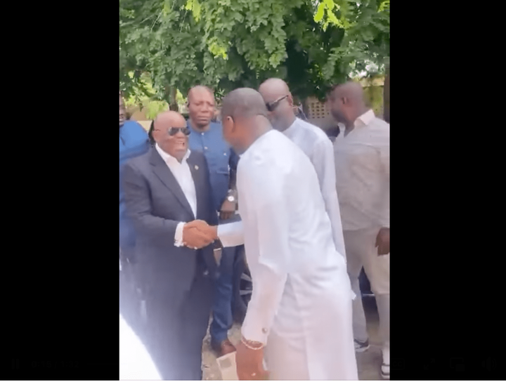 How Akufo-Addo arrived for J.B Danquah’s 60th remembrance service