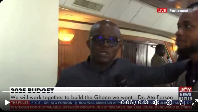 Watch NPP’s Stephen Amoah heap praises on Ato Forson