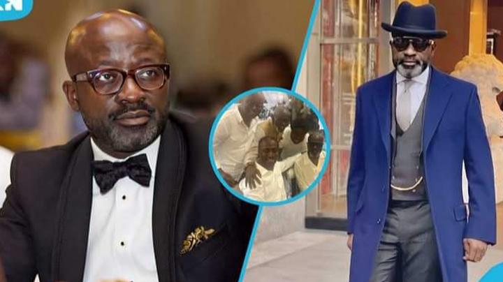 Asante Bediatuo, Akufo-Addo’s Secretary Pops Up In 1st Photos After Stroke Rumours, Walks With Stick