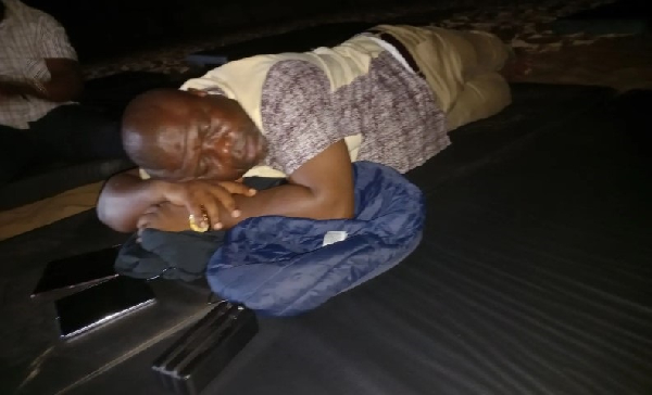 Volta Regional Minister spends the night with victims to ‘feel what they feel’