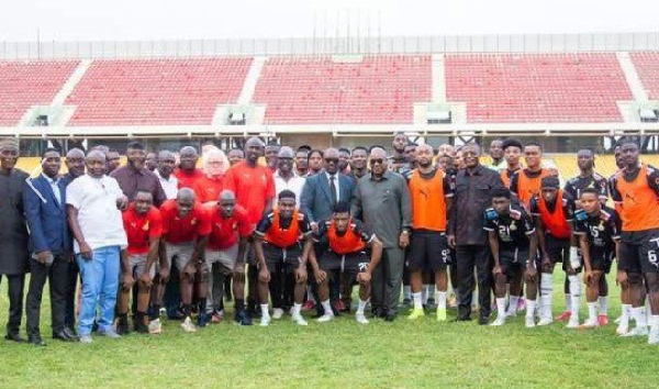 President Mahama motivates Black Stars ahead of Chad, Madagascar games