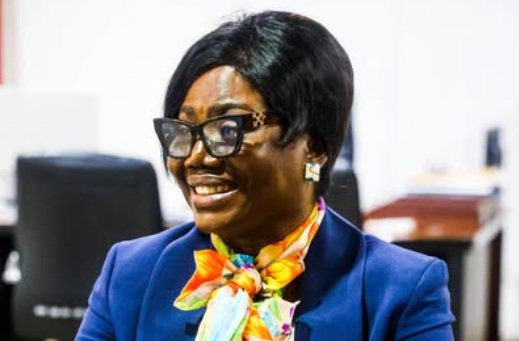 COP Tiwaa Addo-Danquah full of smiles as she reports for duty at Interior Ministry