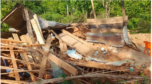 Devastating rainstorm leaves hundreds homeless at Achiansah