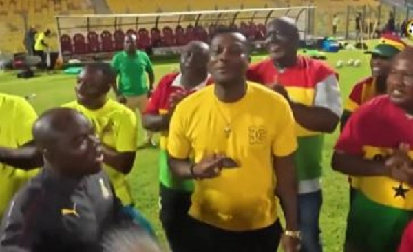 Watch as Asamoah Gyan, Ojoo lead Black Stars jama session ahead of Chad clash