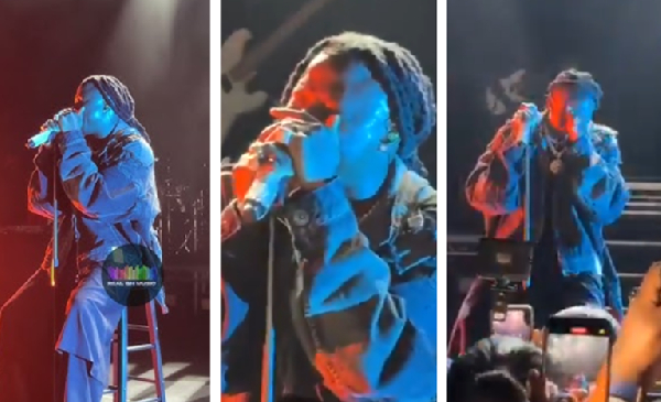 Watch as emotional Stonebwoy ‘weeps’ on stage during UK concert