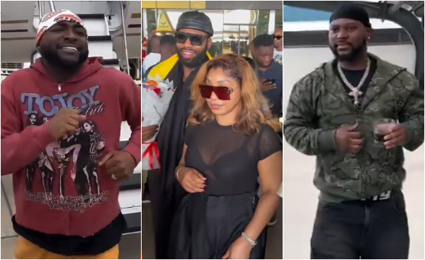 Davido, Rita Dominic, King Promise, more celebrities arrive in Accra ahead of Richard Nii Armah Quaye’s birthday bash