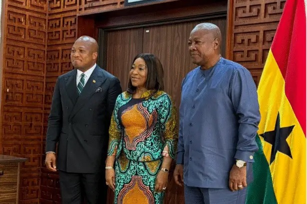 Ayorkor Botchwey calls on President Mahama ahead of her assumption of duty as Secretary-General of the Commonwealth on April 1