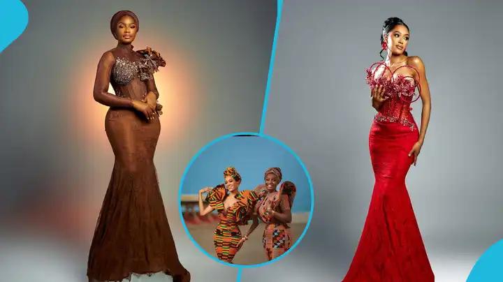 Miss Malaika 2024 and GMB 2024 Winner Rock Matching Glamorous Kente Gowns