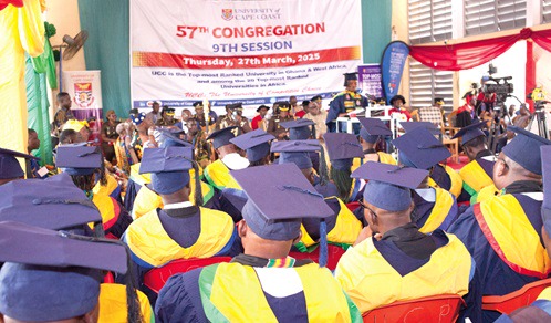 Inmate serving 20 years named valedictorian as 63 Nsawam prisoners graduate from UCC