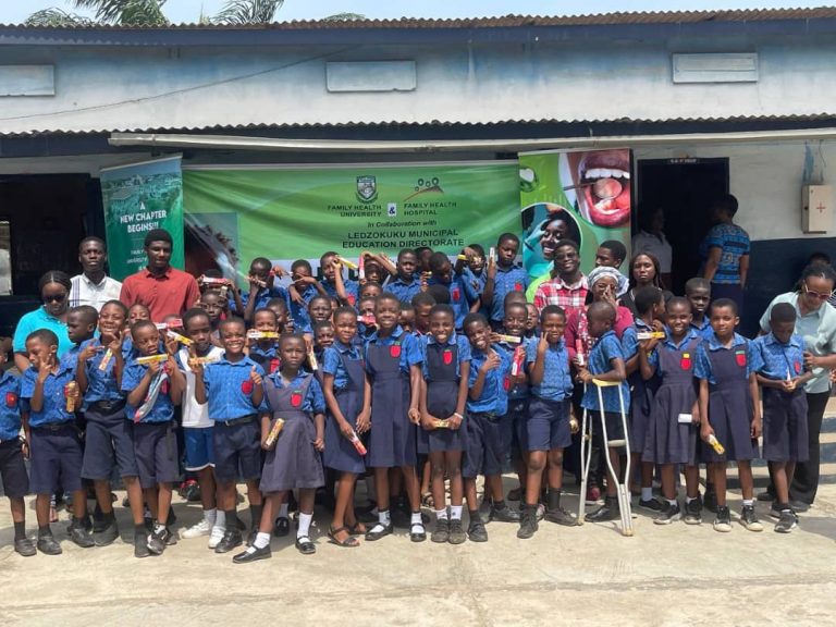 Family Health University and Hospital mark World Oral Health Day with school children