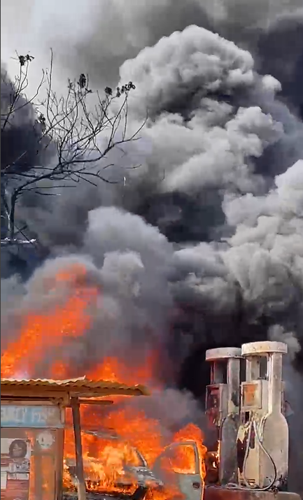 Fire ravages ‘Gao Gao’ fuel station in Teshie