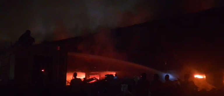 Firefighters still at scene, battling residual fires