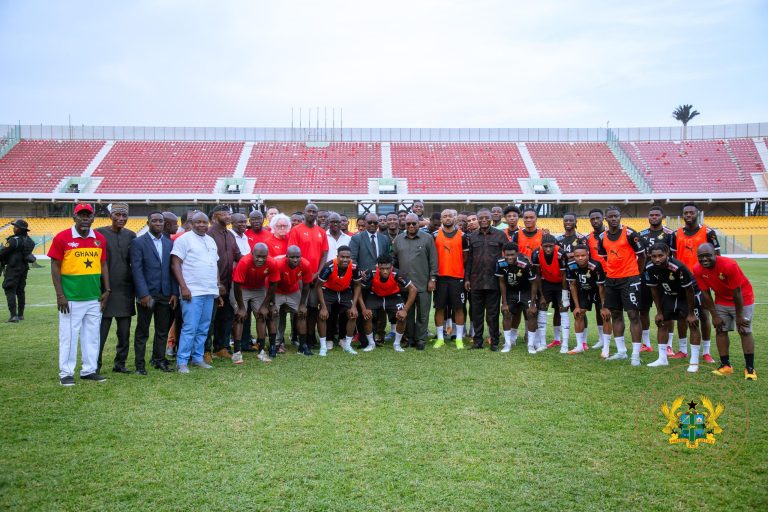 President Mahama rallies support for Black Stars