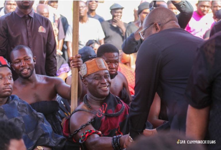 Kurt Okraku, FA vice-president, football family pays last respect to late Kotoko fan nana Yaw Frimpong