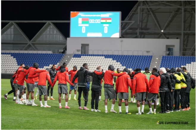 Black Stars hold final training ahead of Madagascar game tonight