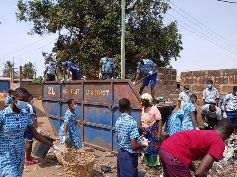 Pentecost Preparatory School organises clean-up exercise in Kasseh 