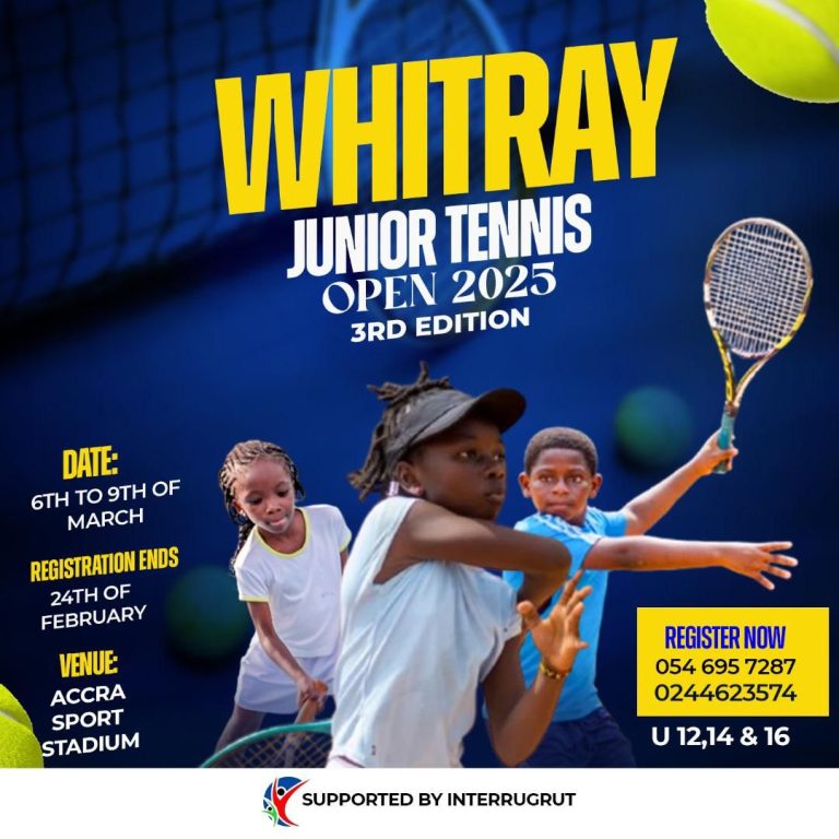 Whitray Junior Tennis Open 2025 begins in Accra