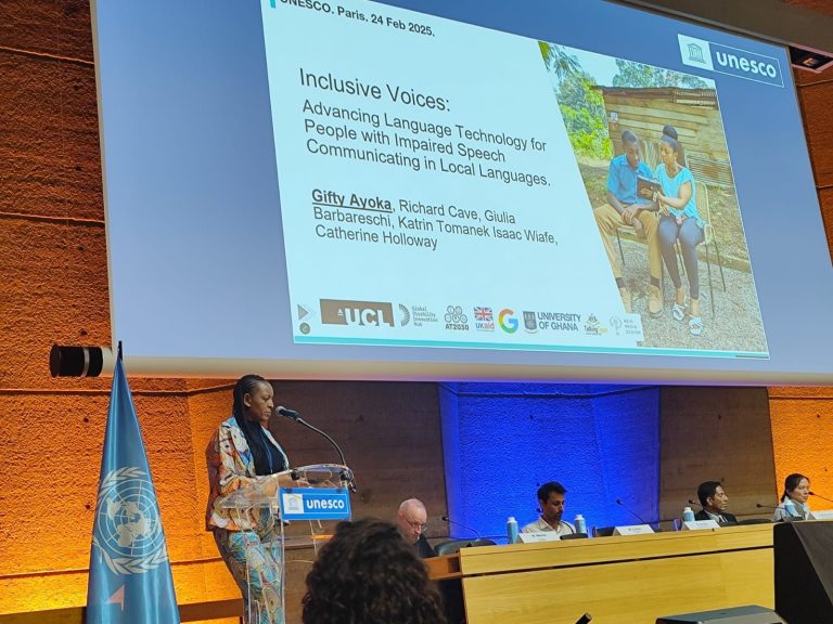 Gifty Ayoka speaks at UNESCO’s Int’l conference on Language Technologies