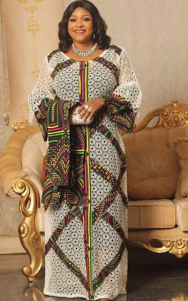 Harmonious Blend Stylesv Of Ankara And Dry Lace