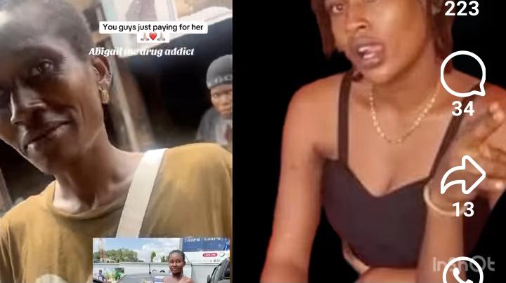 A Lady Who Was Once an Internet Sensation Battles Drug Addiction, Vows She Wants to Stop it