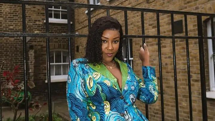 Dr. Louisa Stuns in Vlisco as Ghanaians Applaud Her Stylish Blazer and Tailored Pants Look