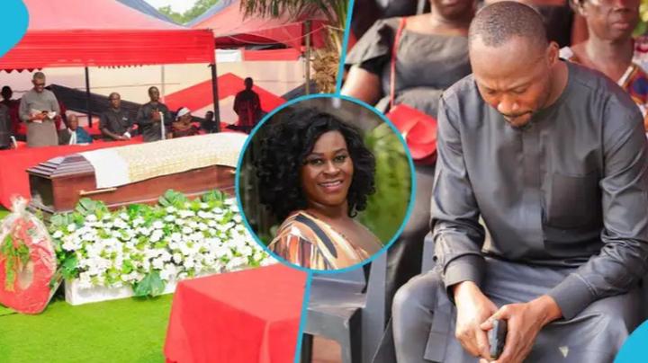 Little Mercy Smith Funeral, Husband Weeps As Loved Ones Say Final Farewell To Efiewura Actress