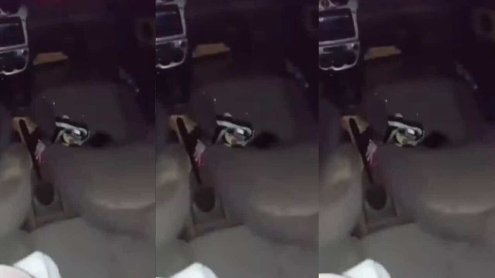 Drama as wife catches her huband getting intimate with her bestfriend inside the car