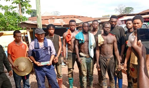 Forestry Commission arrests three Chinese, nine Ghanaians for illegal mining