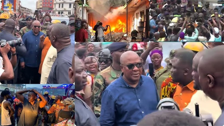 Mahama Runs To K’si Over Adum Fire Outbreak