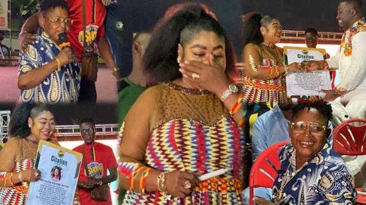 Naana Hayford Honored By Dr. Wayoosi, Reveals Mahama Paid Her Hospital Bills While NPP Ignored Her