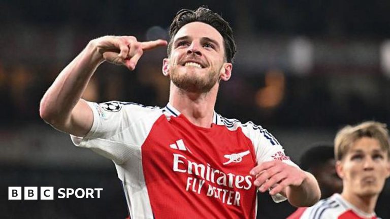Declan Rice: Arsenal midfielder revels in free-kick magic against Real Madrid in Champions League