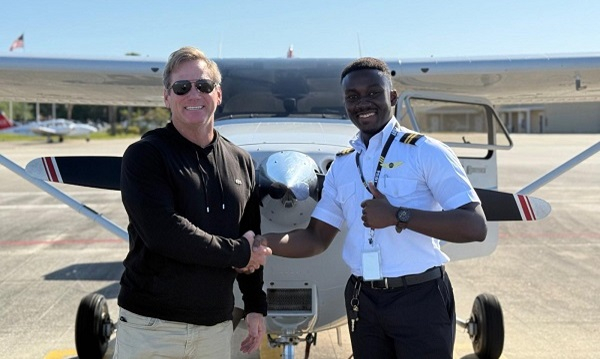 Ghanaian student becomes commercial pilot at age 20