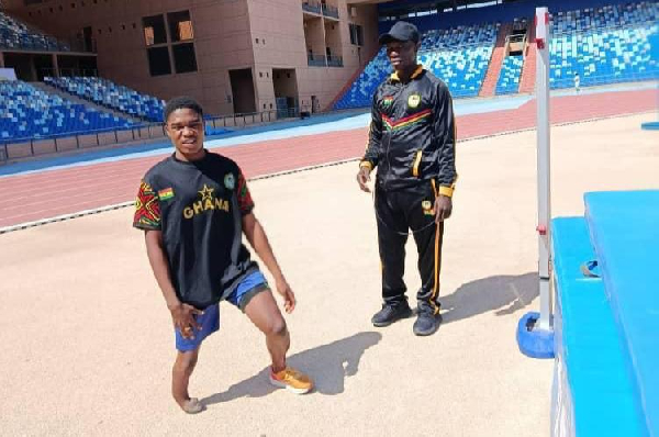 Ghana’s Gilbert Ampiah undergoes successful classification for T44 high jump