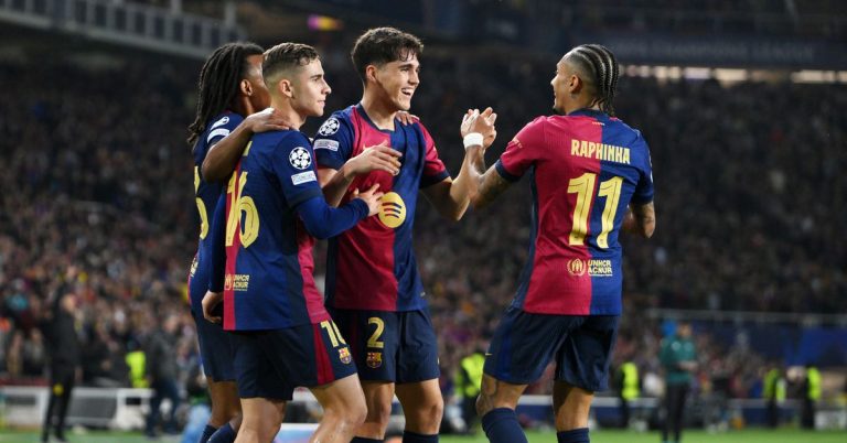 Relieved Raphinha admits he apologized to Pau Cubarsi after Barcelona opener against Dortmund