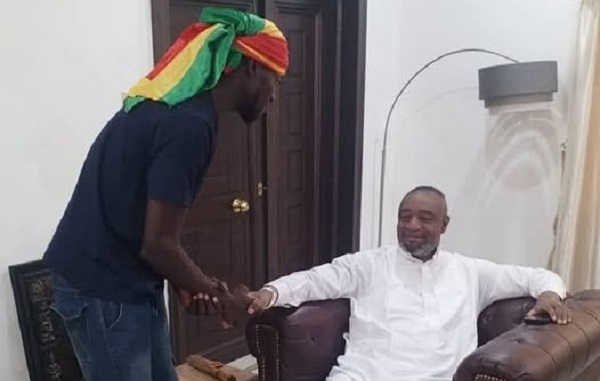 Benjamin Asare pays courtsey call on Ga mantse after Black Stars success
