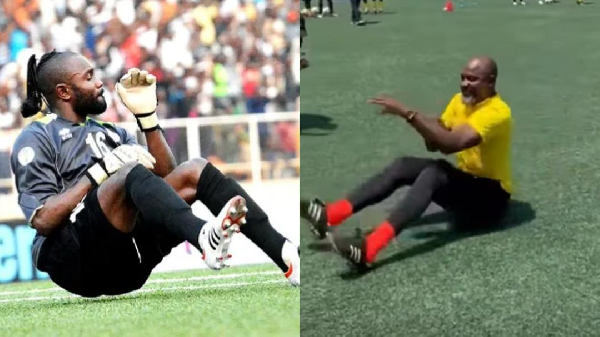 Robert Kidiaba wows fans with iconic celebration at CAF African Schools Championship