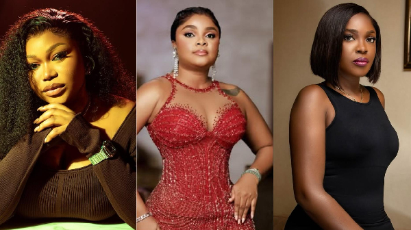 Three popular Nigerian filmmakers who have called out Ghanaian TV stations for piracy