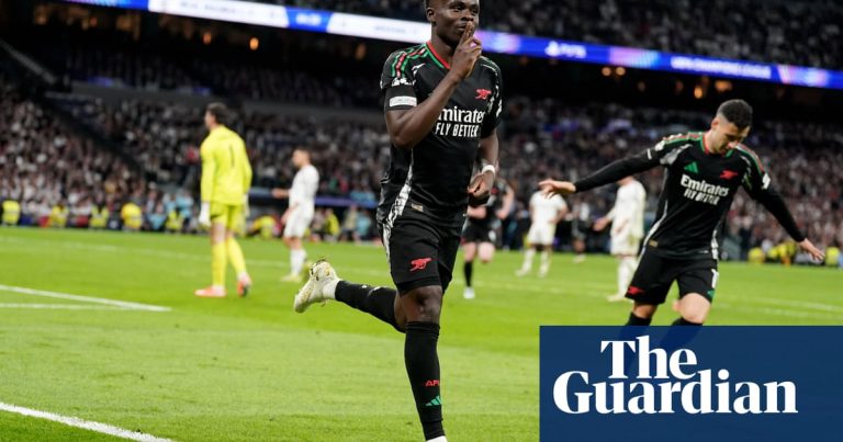 Saka and Martinelli fire Arsenal to last four after famous win at Real Madrid | Champions League