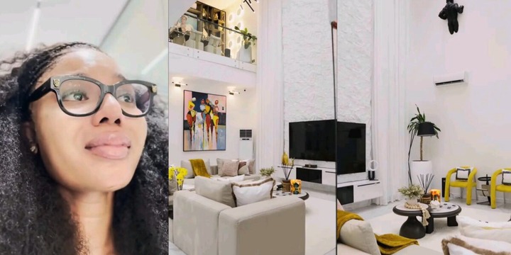 Nancy Isime emotional as she unveils luxurious mansion